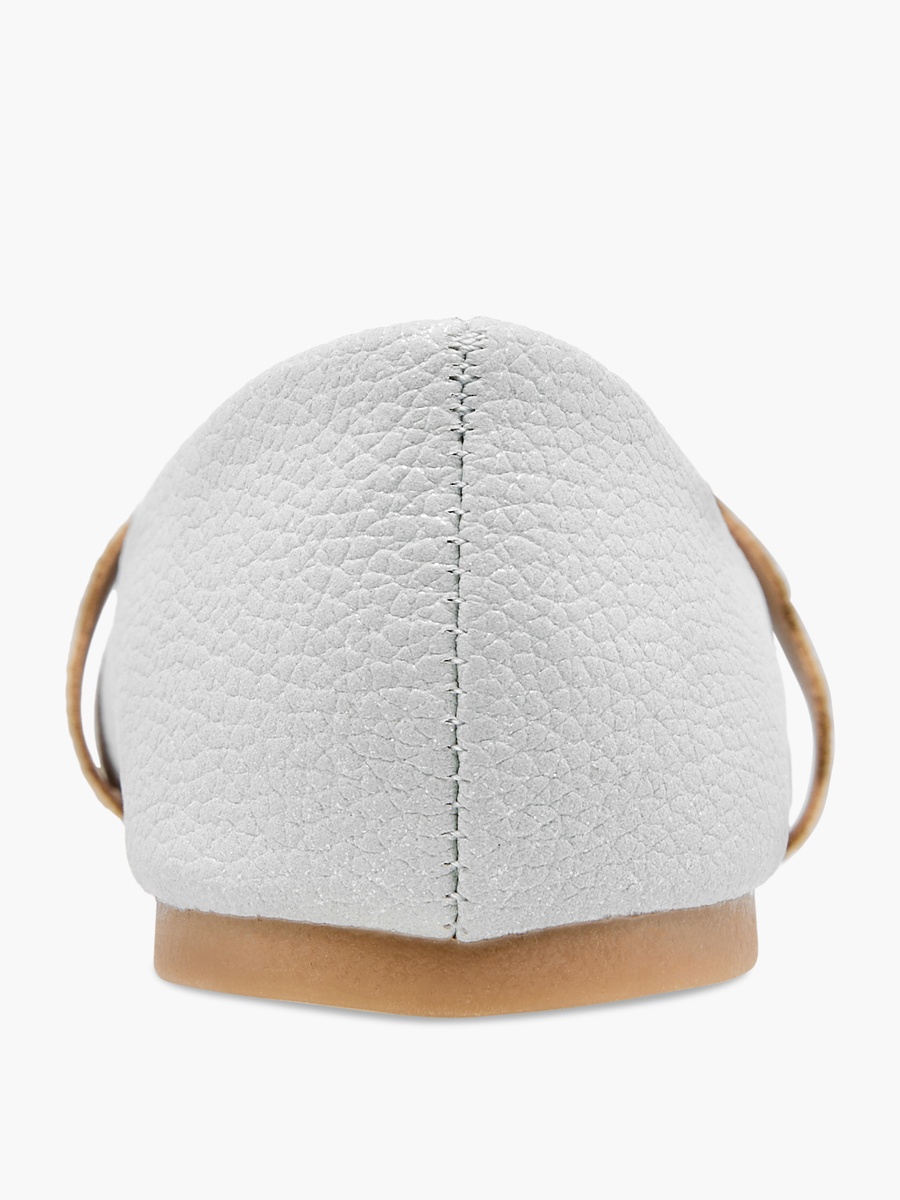 Textured Slip-On Ballerina Shoes