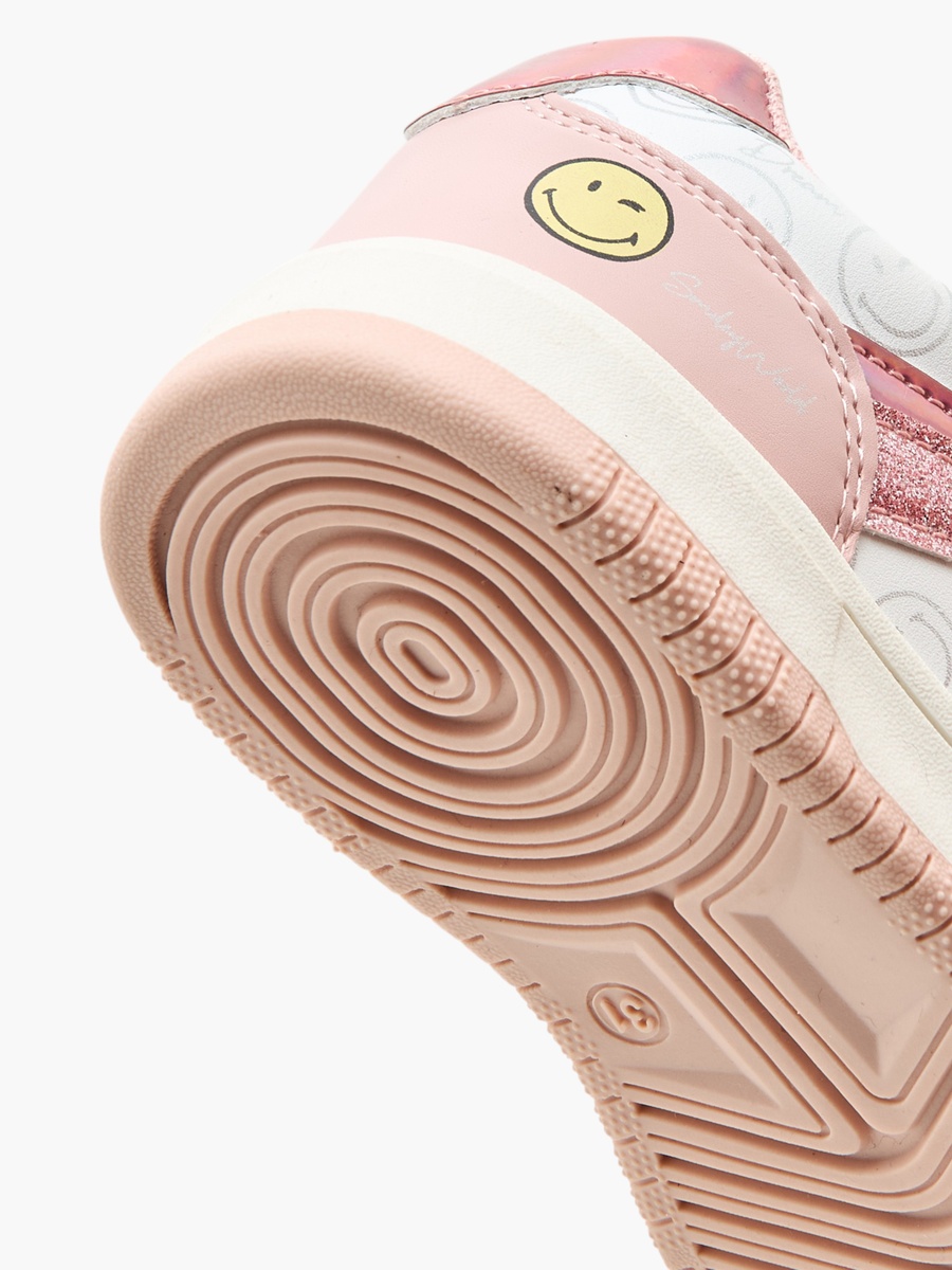 Printed Sneakers with Hook and Loop Closure