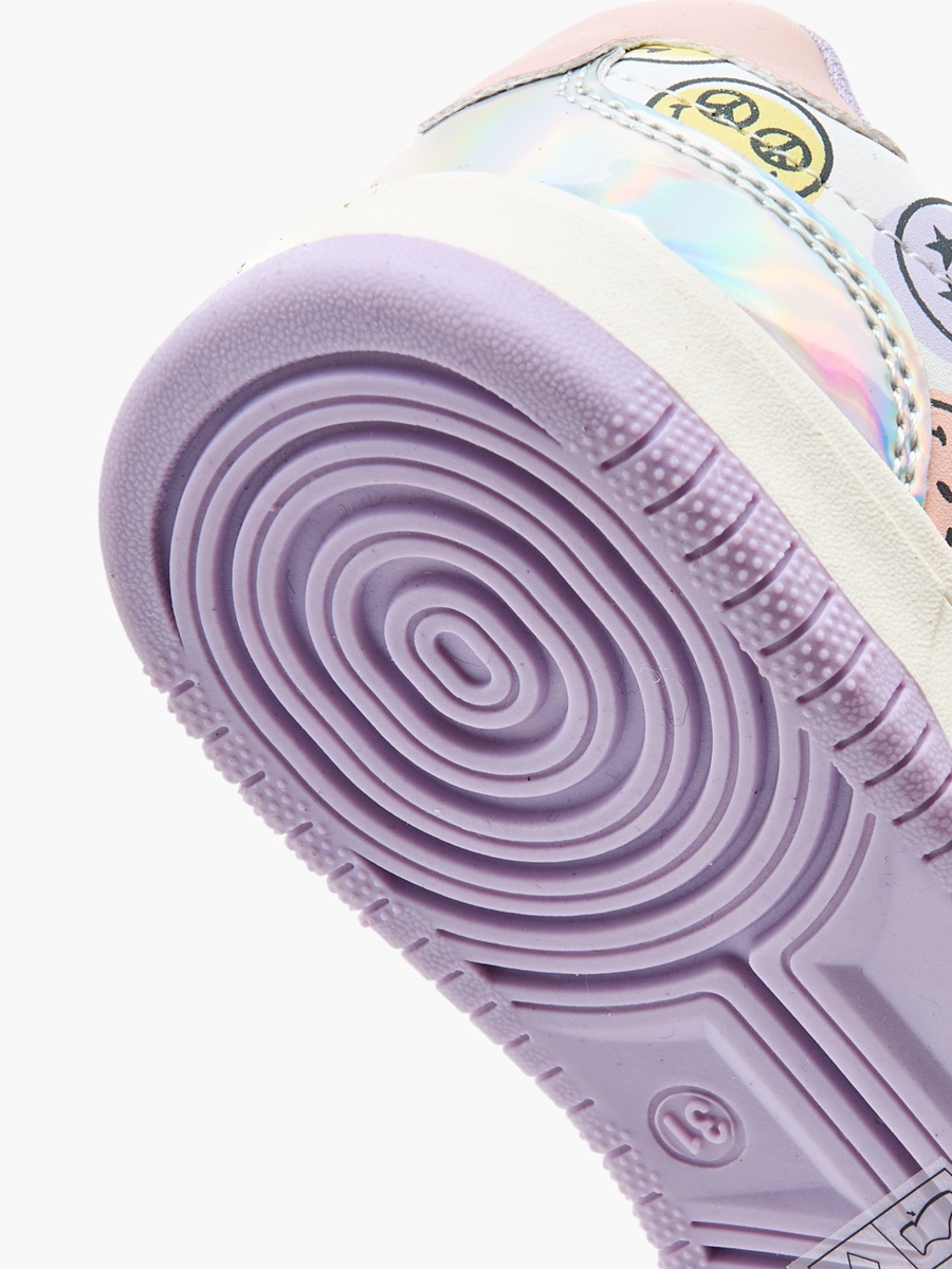 Logo Print Sneakers with Hook and Loop Closure