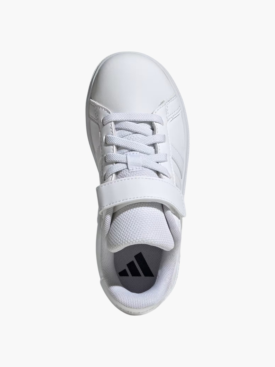 Boys Textured School Shoes with Hook and Loop Closure - Grand Court 2.0 EL C