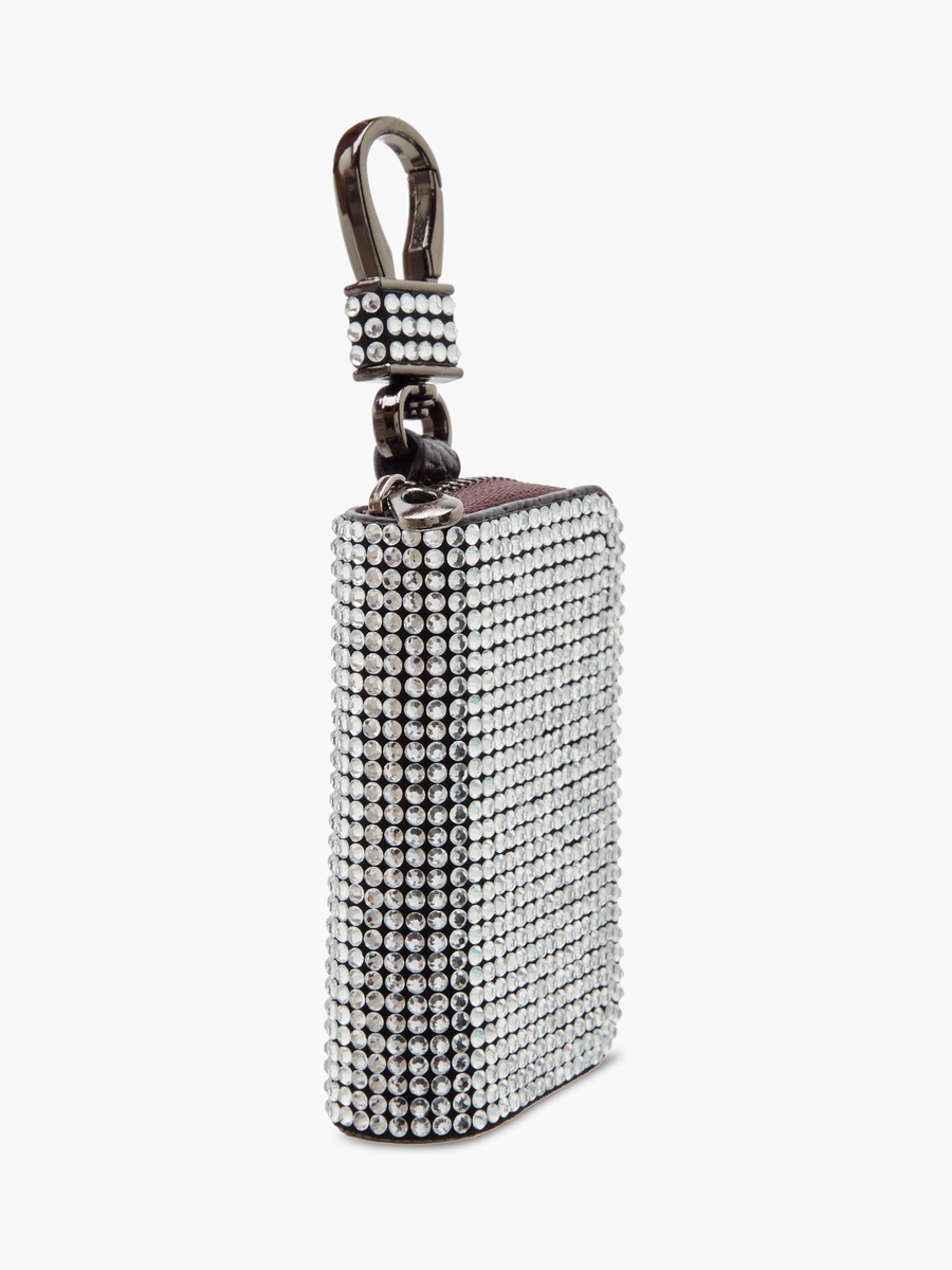 Embellished Car Key Case with Zip Closure