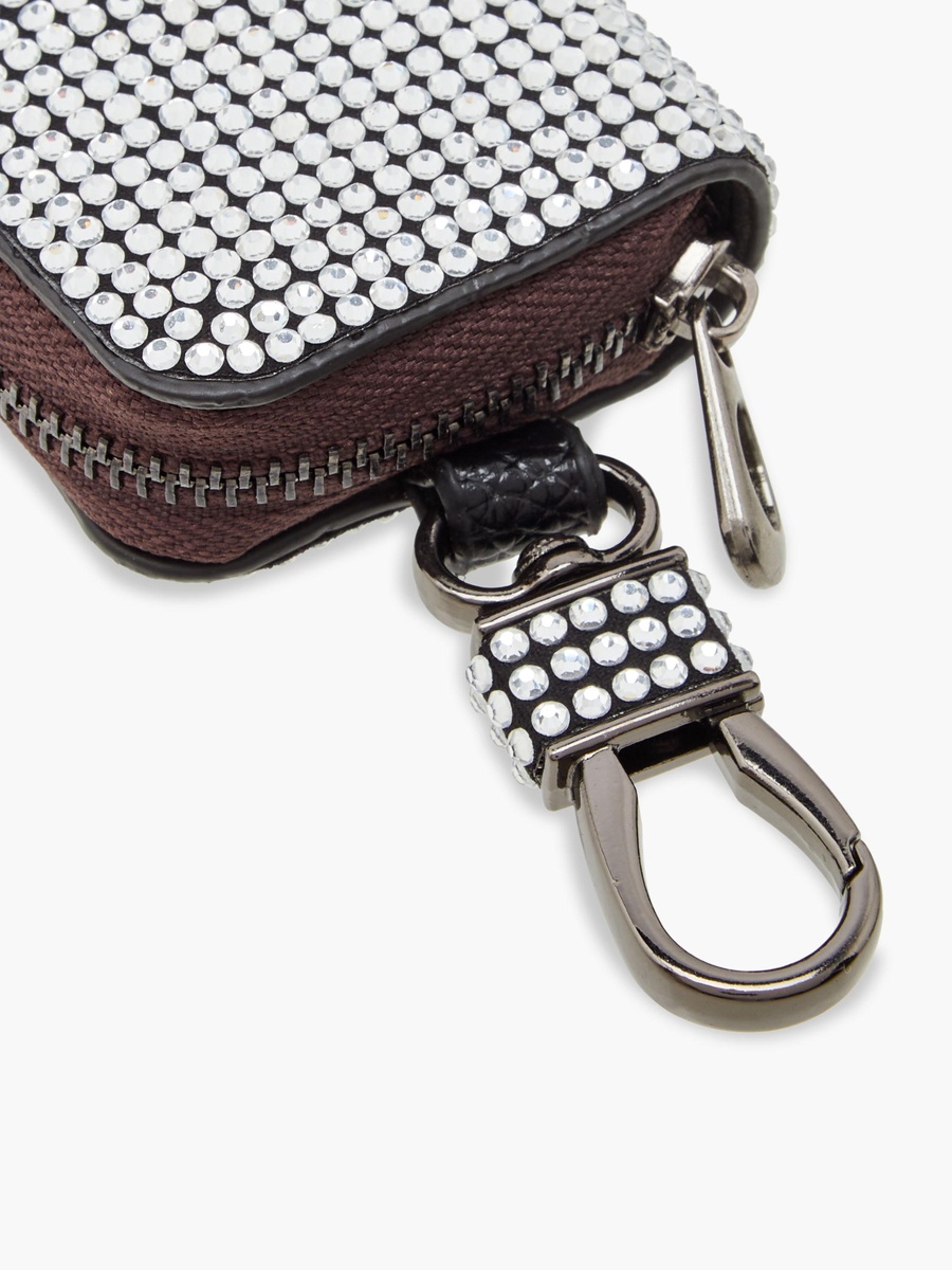 Embellished Car Key Case with Zip Closure