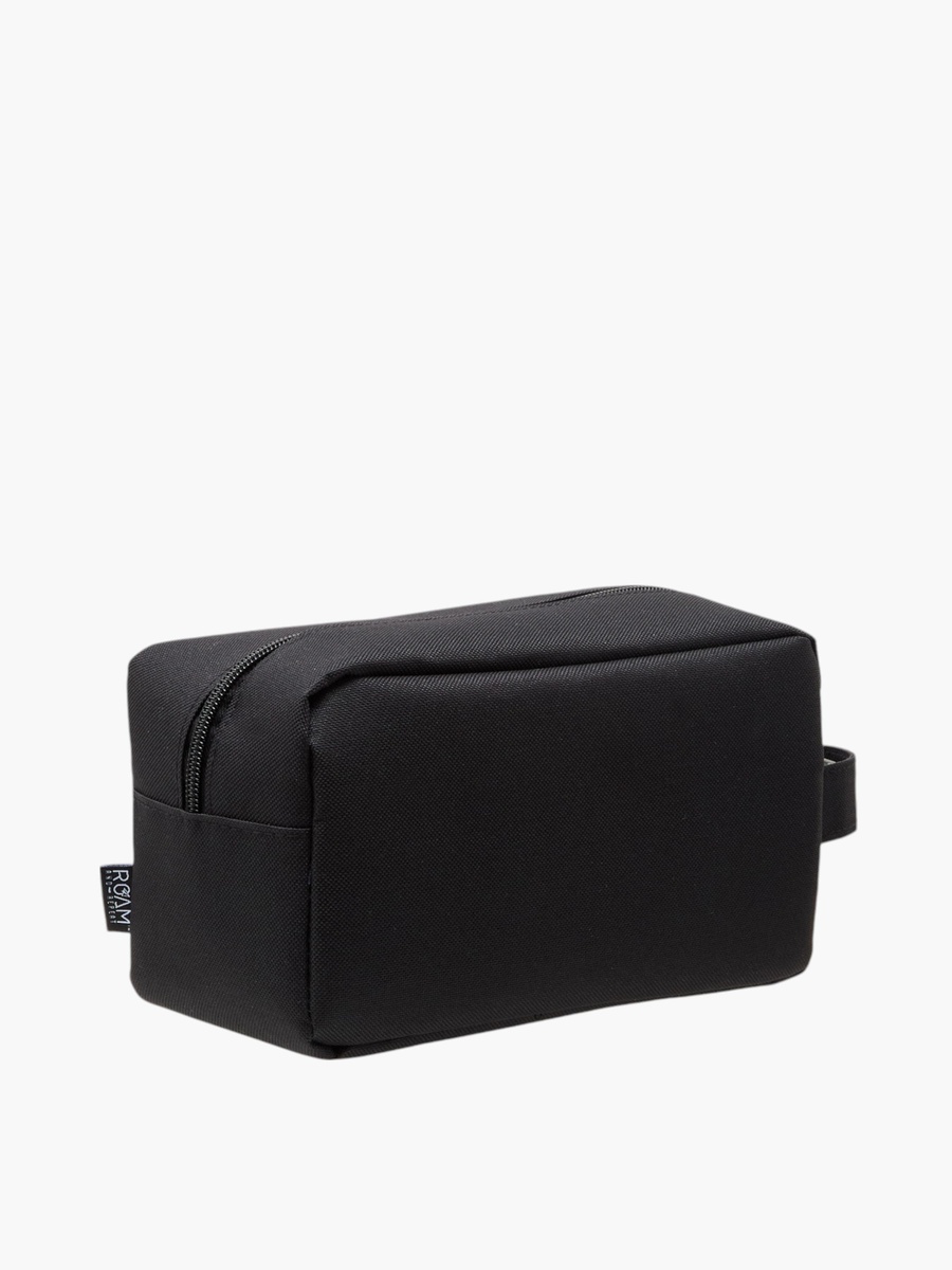 Textured Toiletry Bag with Zip Closure