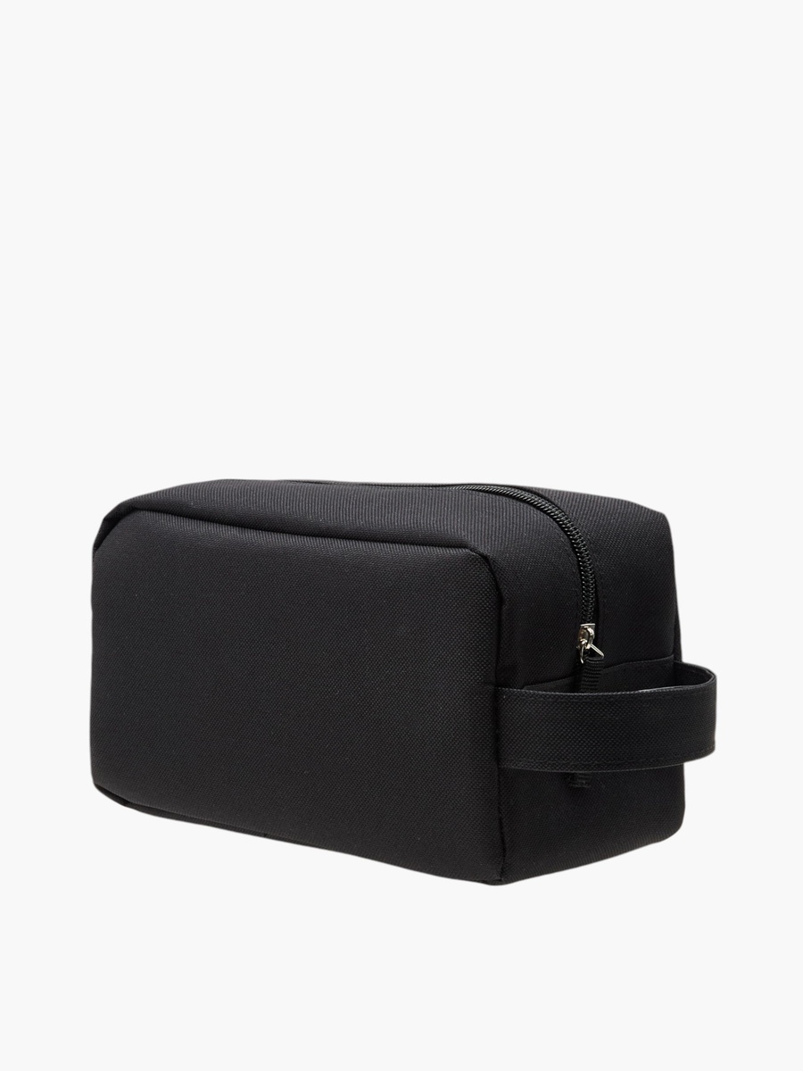 Textured Toiletry Bag with Zip Closure