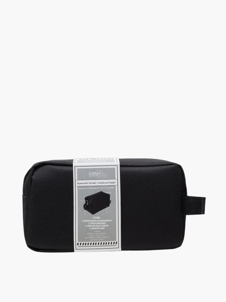 Textured Toiletry Bag with Zip Closure
