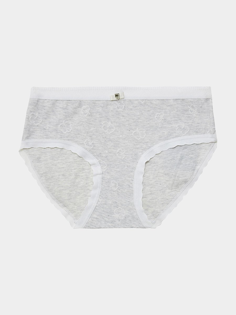 Pack of 2 - Girls Contrast Trim Briefs