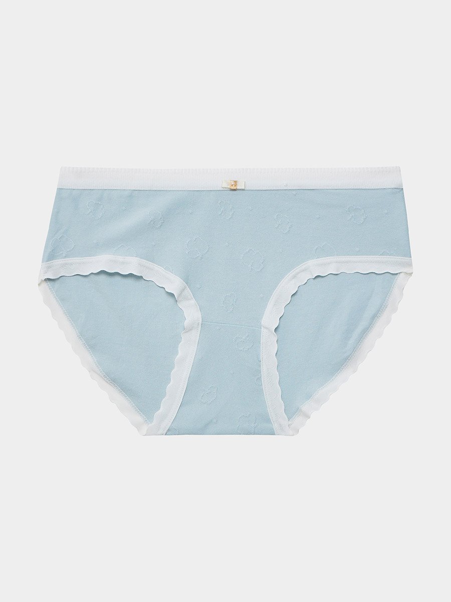 Pack of 2 - Girls Contrast Trim Briefs