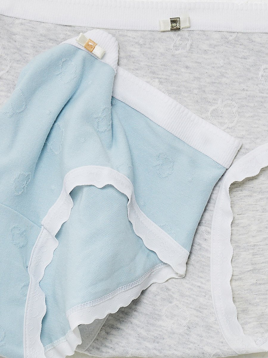 Pack of 2 - Girls Contrast Trim Briefs