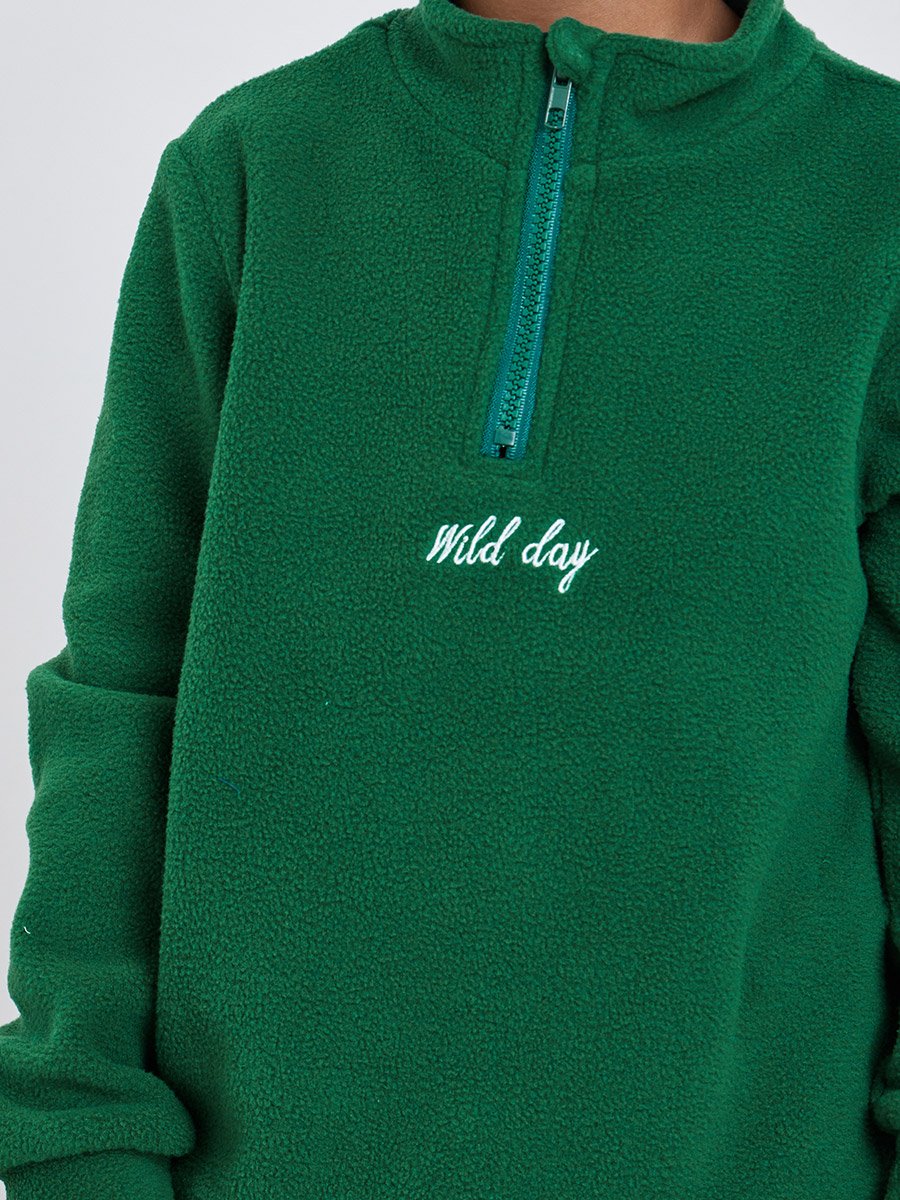 Boys Green Fleece Sweatshirt and Joggers Set