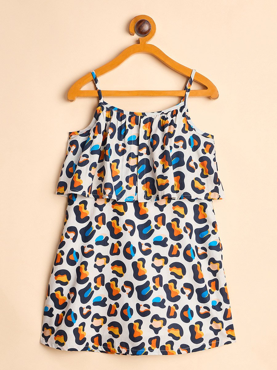 Animal Print Strappy Dress