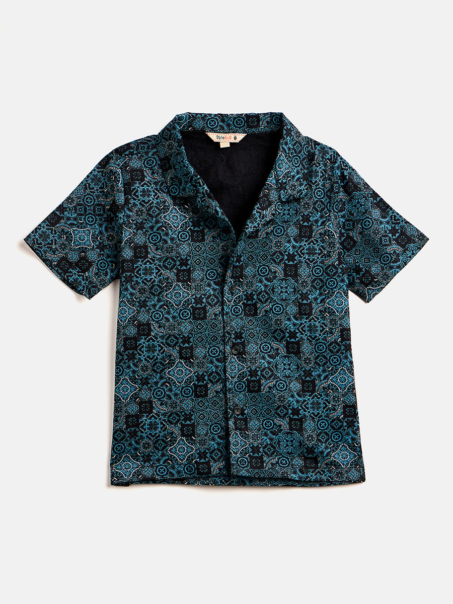All Over Print Shirt and Shorts Set
