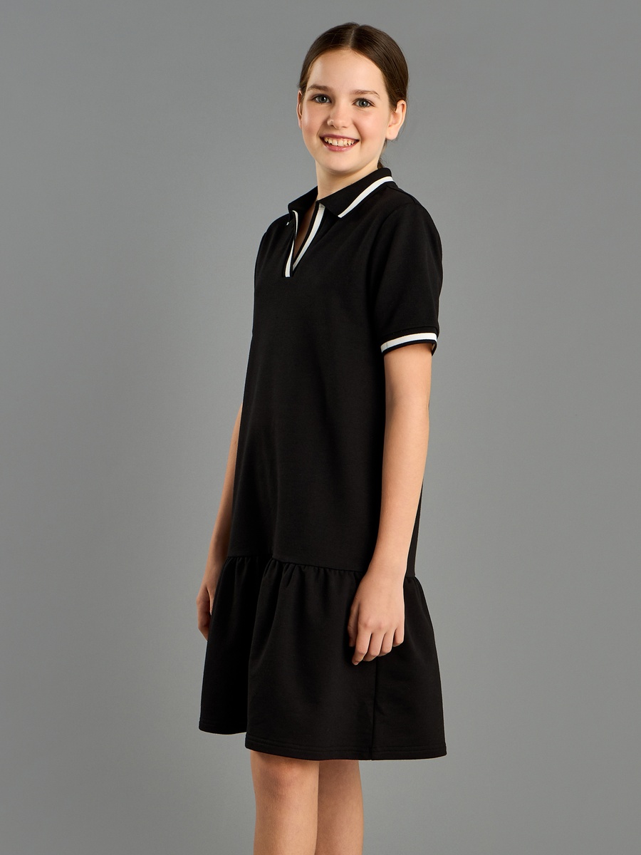Plain Drop Waist Polo Dress For Default Category at Kuwait | Styli Plain Drop Waist Polo Dress For Default Category at Kuwait | Styli