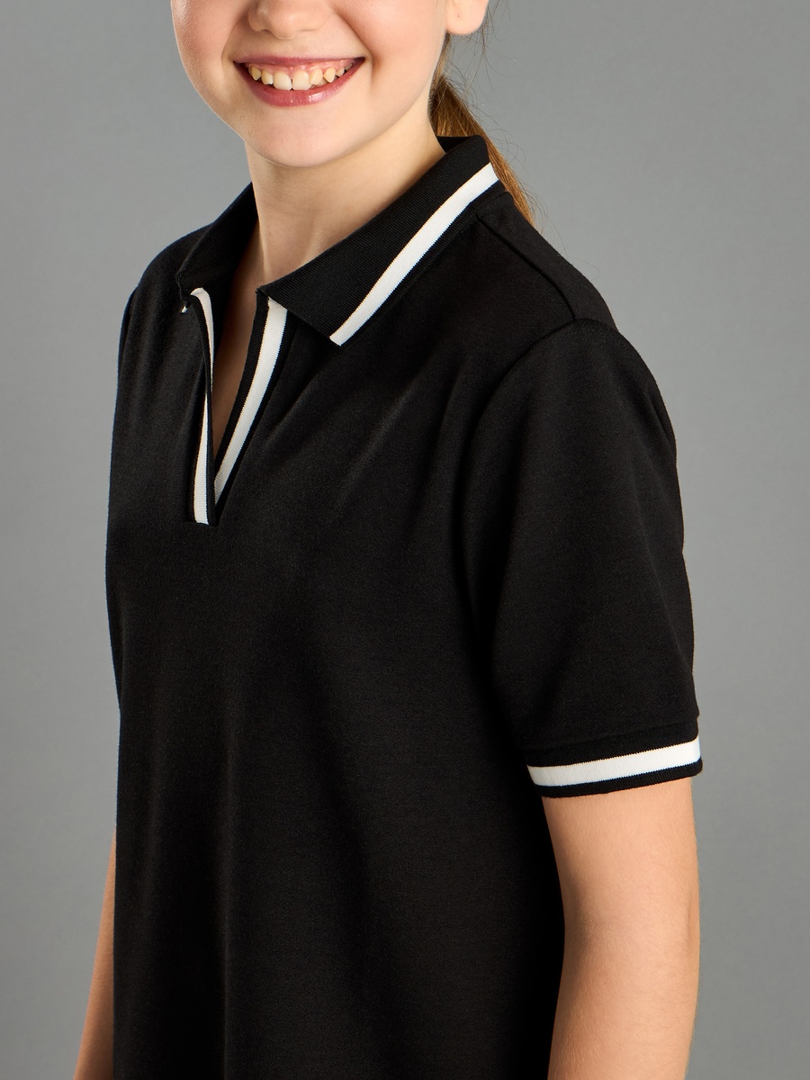Plain Drop Waist Polo Dress For Default Category at Bahrain | Styli Plain Drop Waist Polo Dress For Default Category at Bahrain | Styli