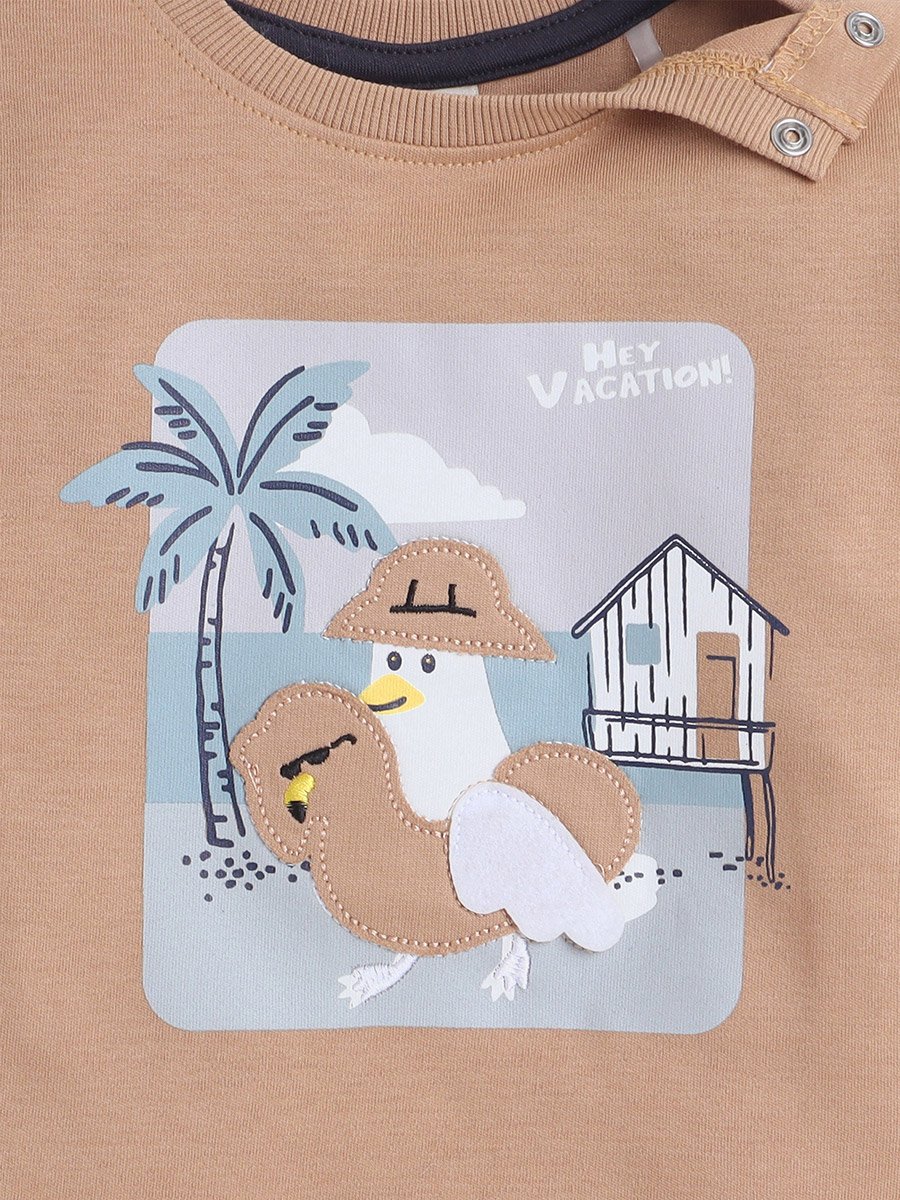 Boys Patch Graphic T-Shirt and Shorts Set