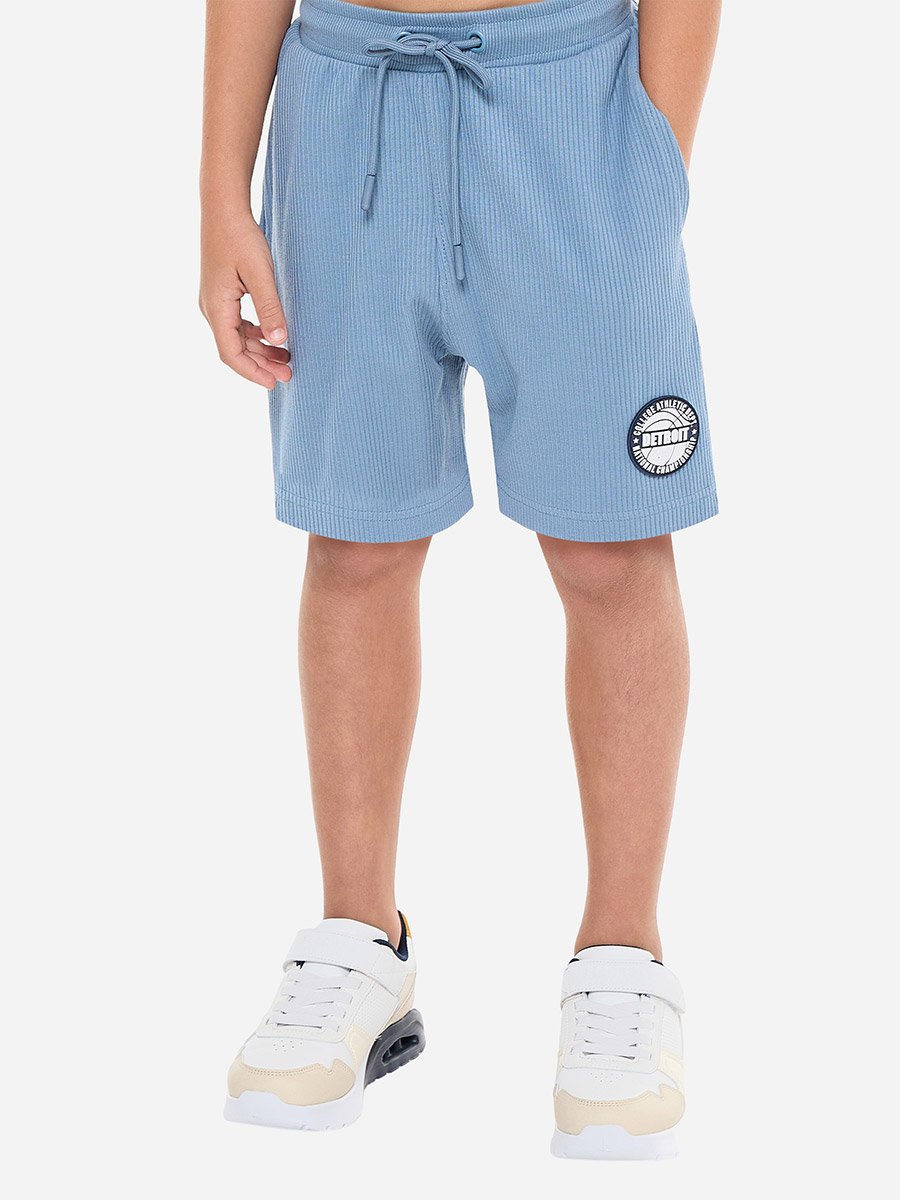Boys Badge Detail Oversized T-Shirt and Shorts Set