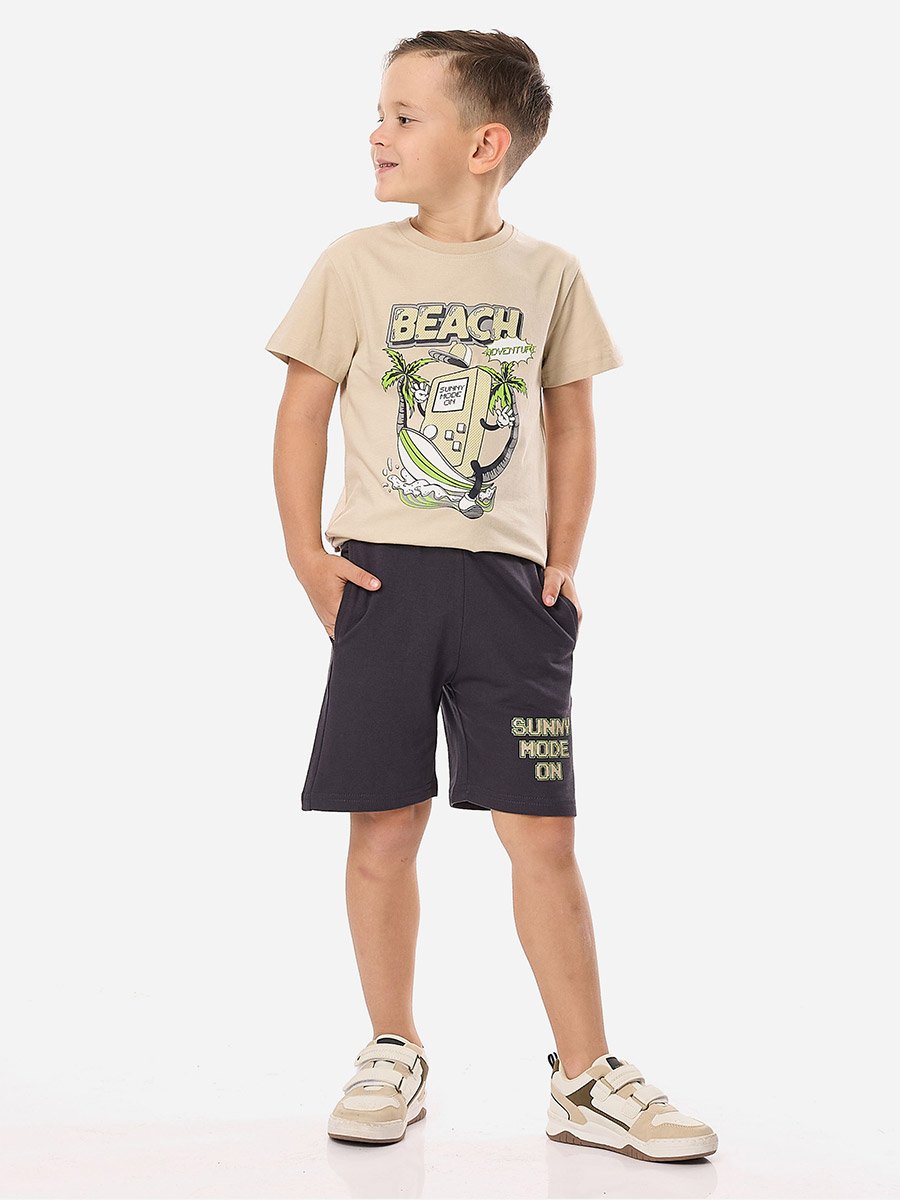 Boys Beach Days Graphic T-Shirt and Shorts Set