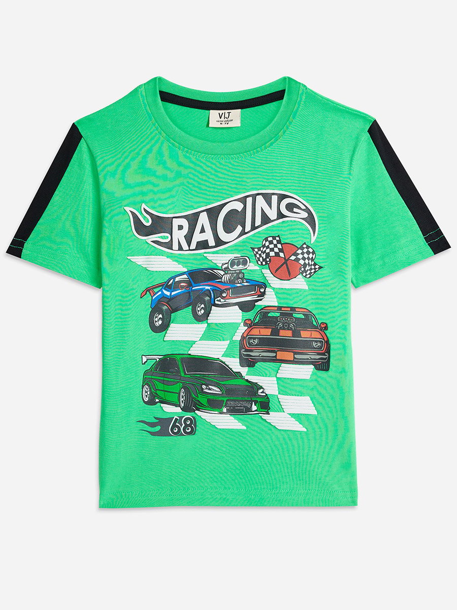 Boys Cars Graphic T-Shirt and Shorts Set