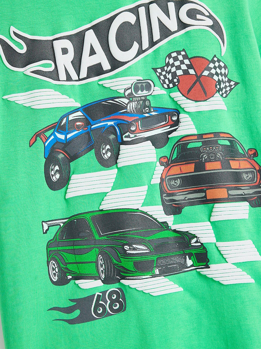 Boys Cars Graphic T-Shirt and Shorts Set