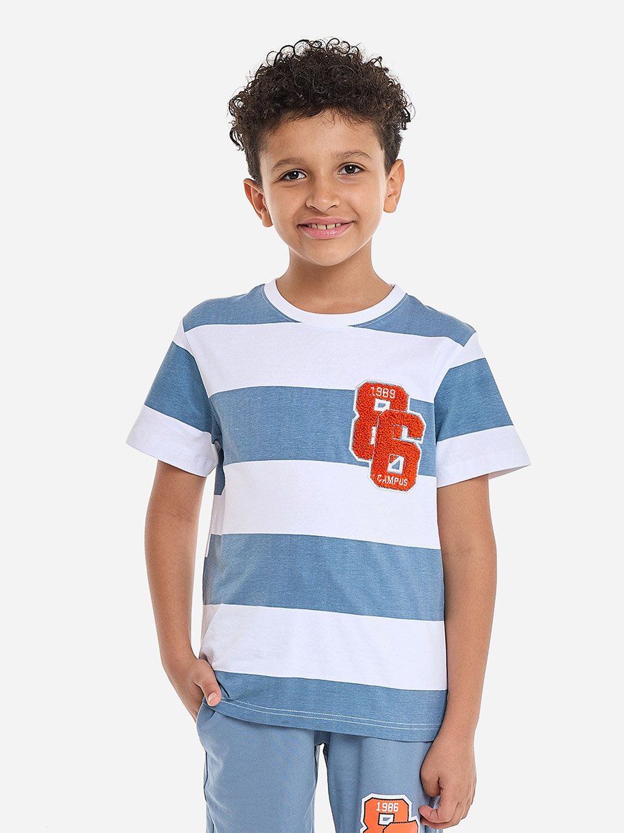 Boys Applique Pocket Detail T-Shirt and Shorts Set