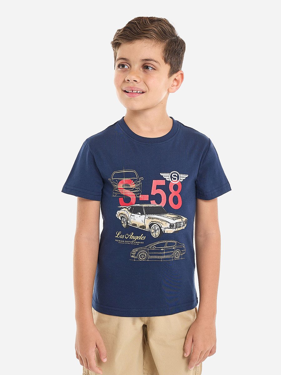 Boys Cars Graphic T-Shirt and Shorts Set