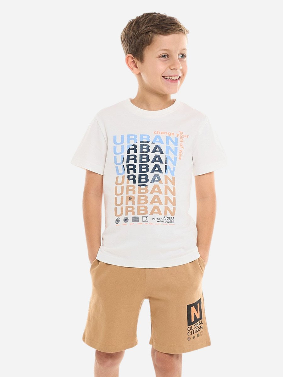 Boys Urban Graphic T-Shirt and Shorts Set