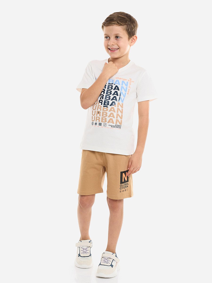 Boys Urban Graphic T-Shirt and Shorts Set