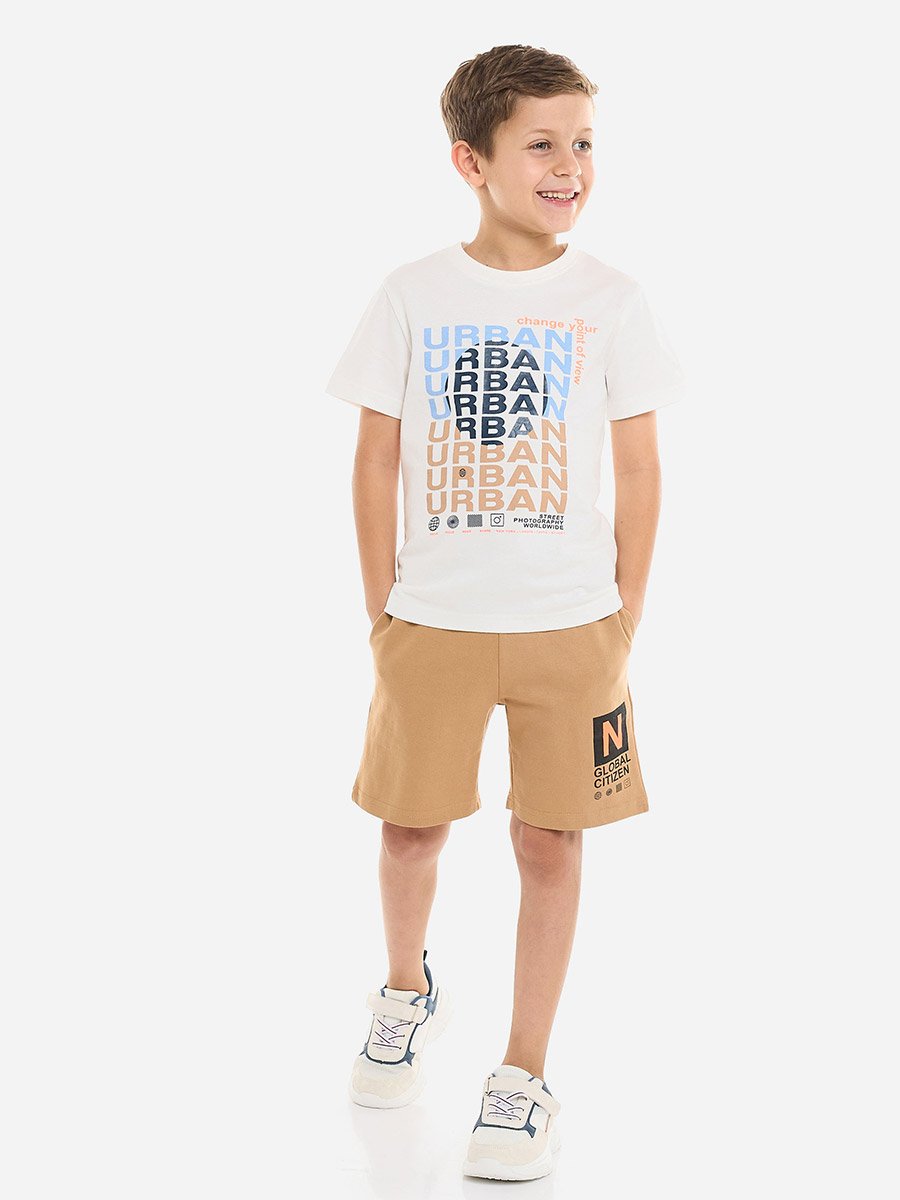 Boys Urban Graphic T-Shirt and Shorts Set