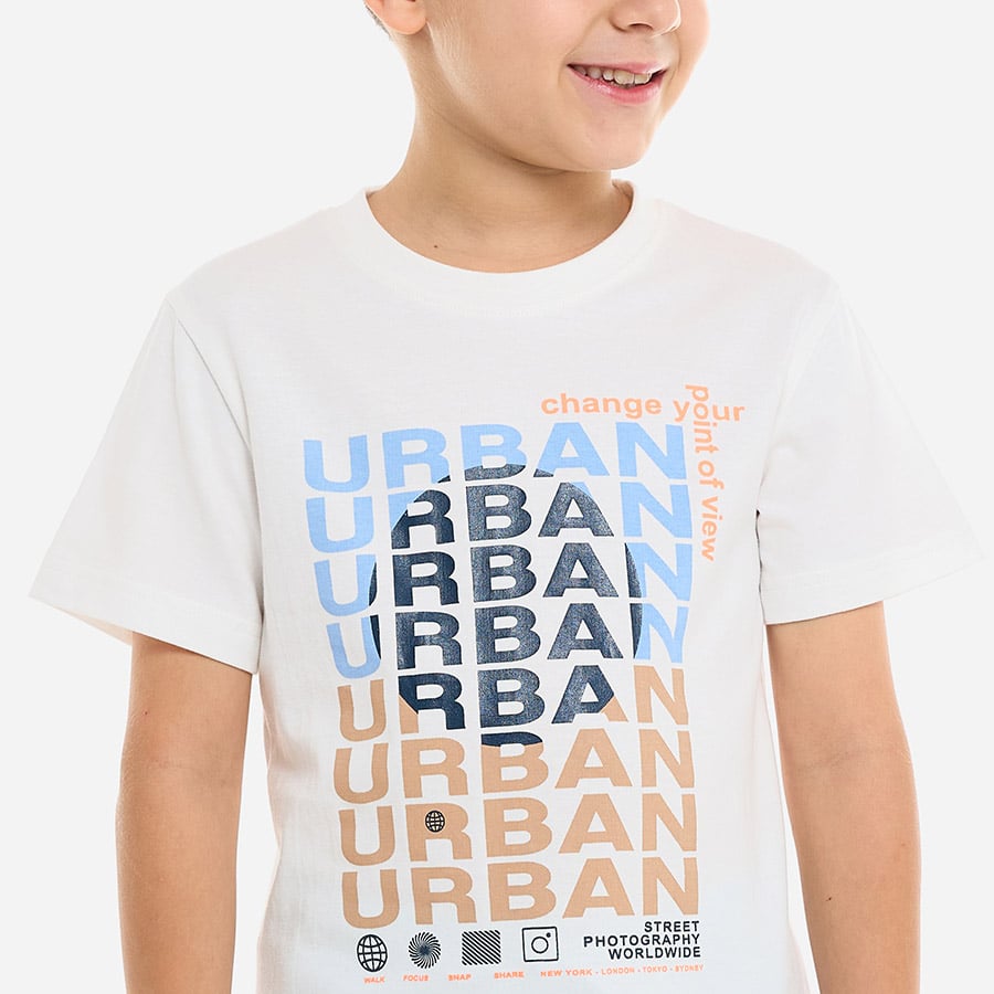 Boys Urban Graphic T-Shirt and Shorts Set