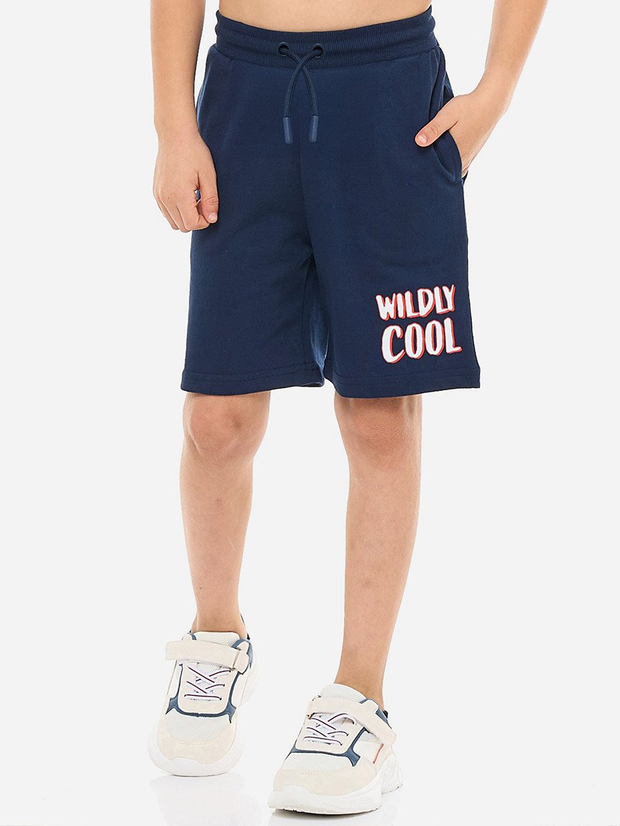 Boys Graphic Print Cotton T-Shirt and Shorts Set