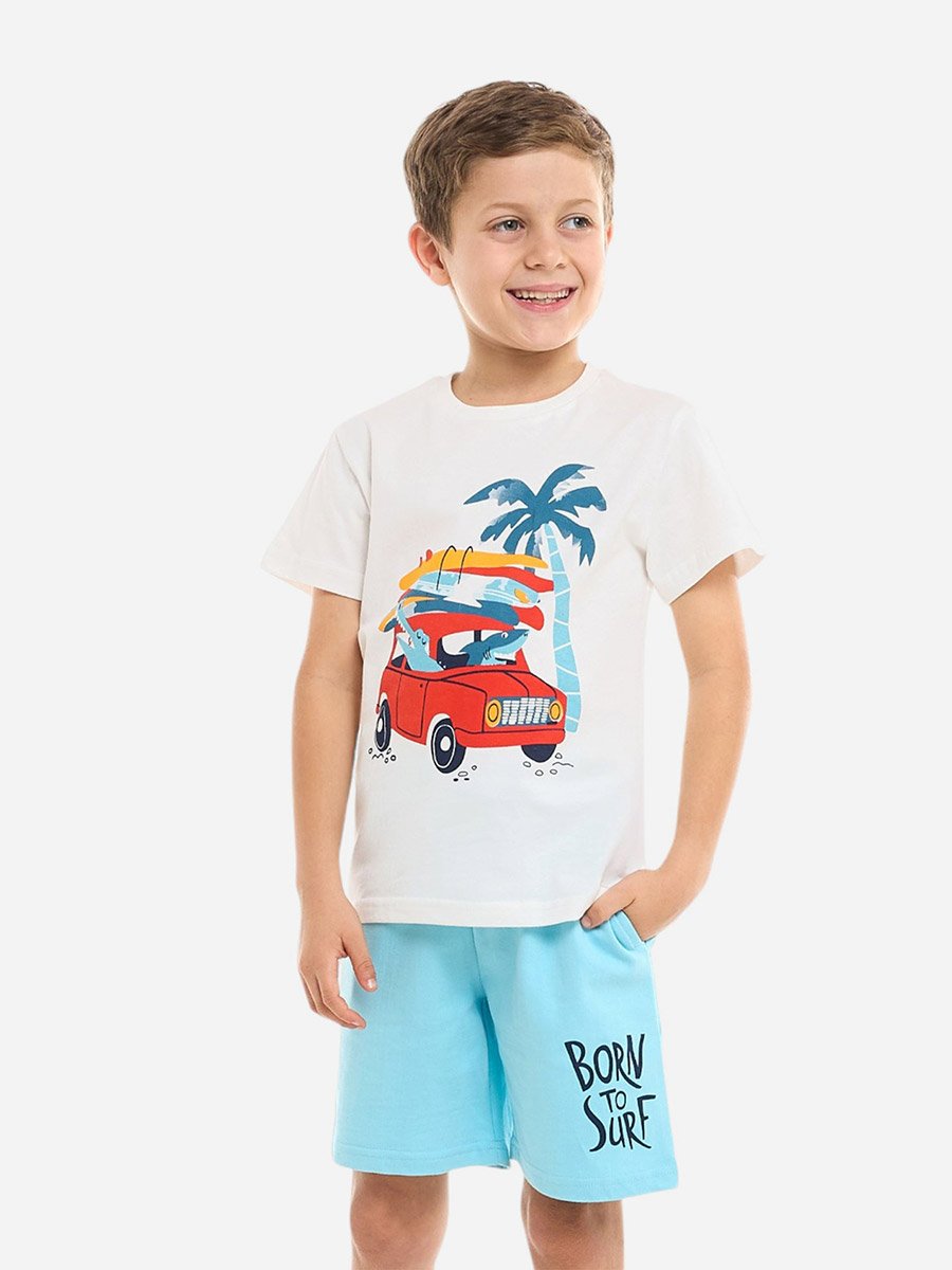 Boys Graphic T-Shirt and Shorts Set