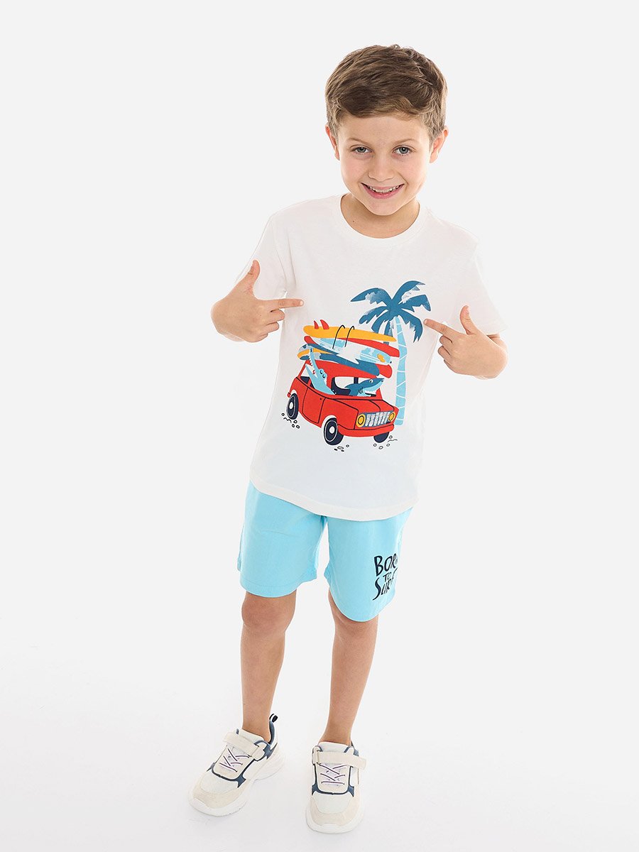 Boys Graphic T-Shirt and Shorts Set