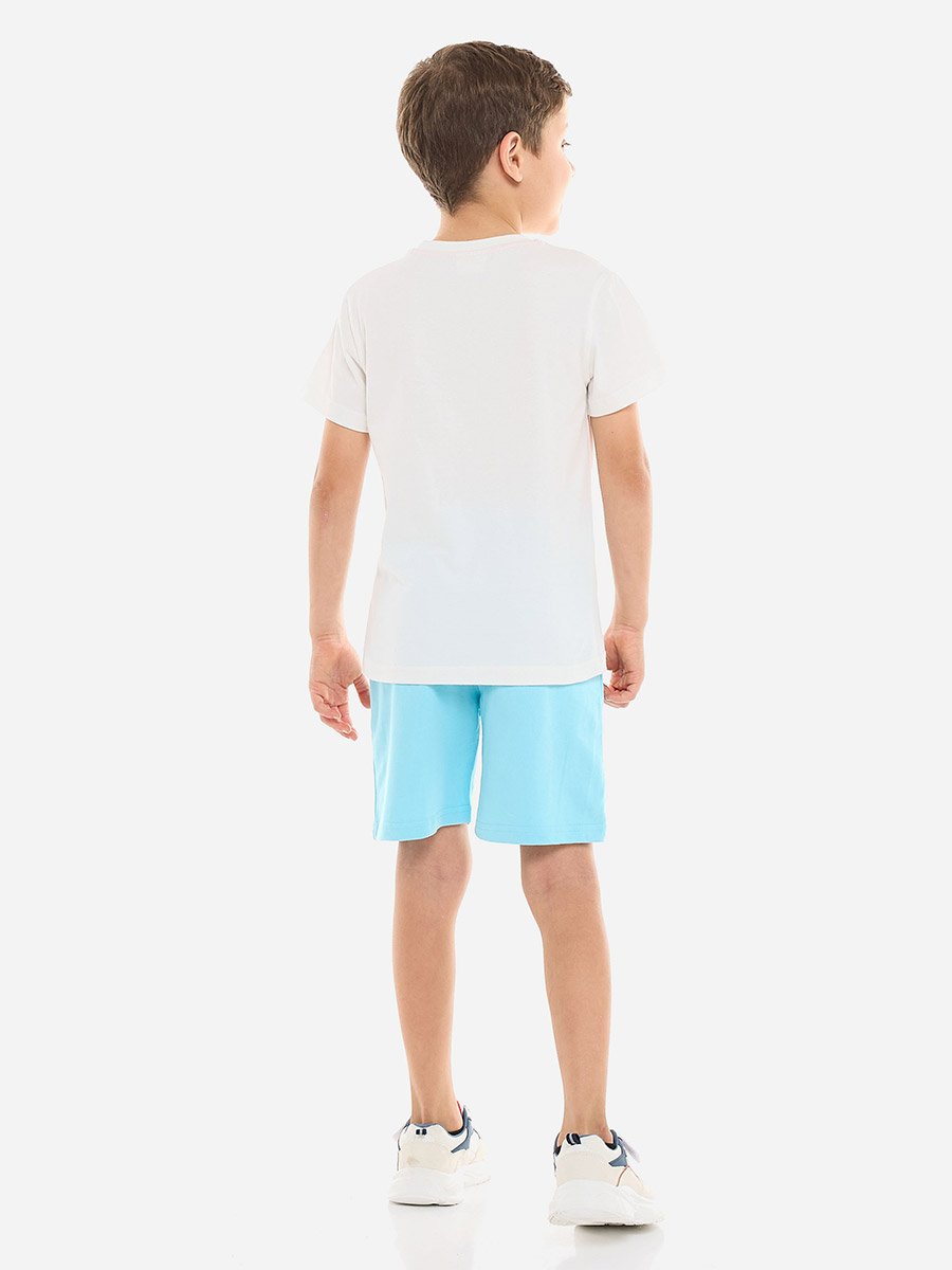 Boys Graphic T-Shirt and Shorts Set