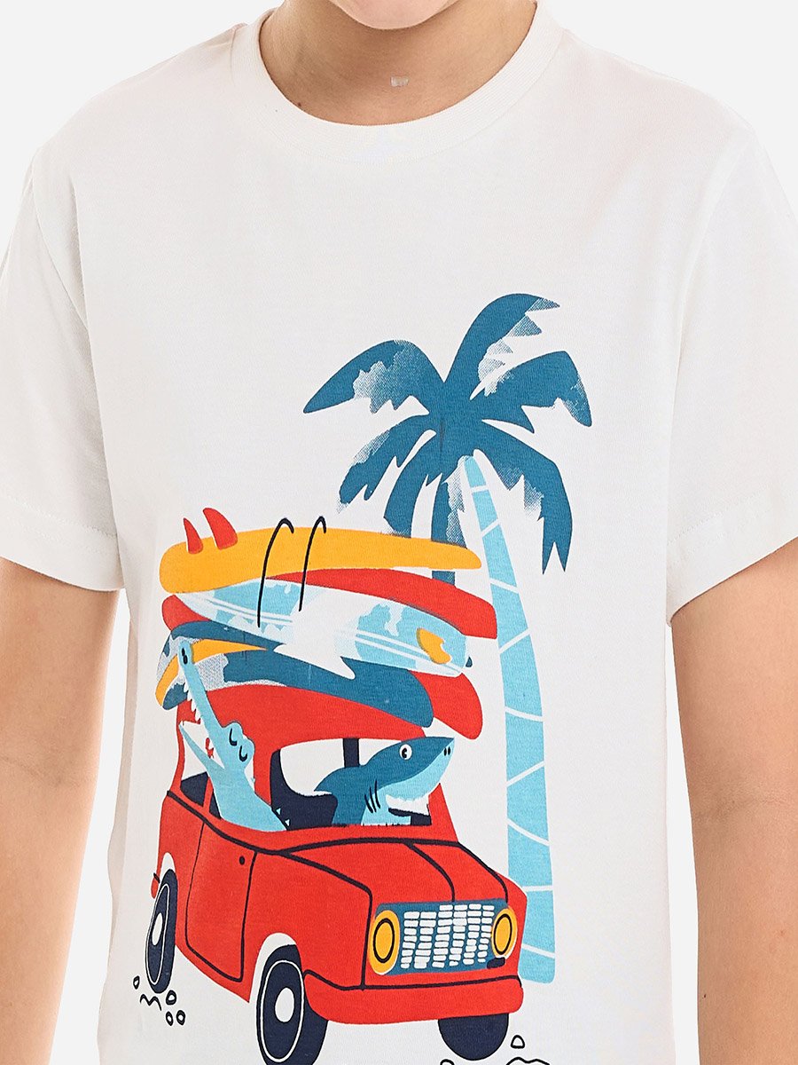 Boys Graphic T-Shirt and Shorts Set