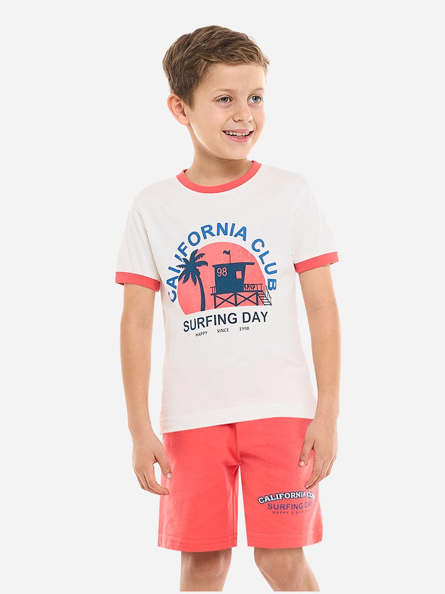 Boys California Club Graphic T-Shirt and Shorts Set