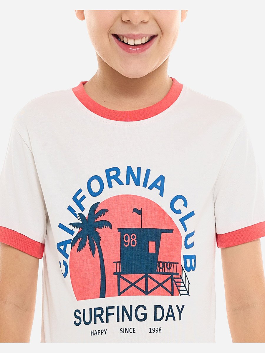 Boys California Club Graphic T-Shirt and Shorts Set