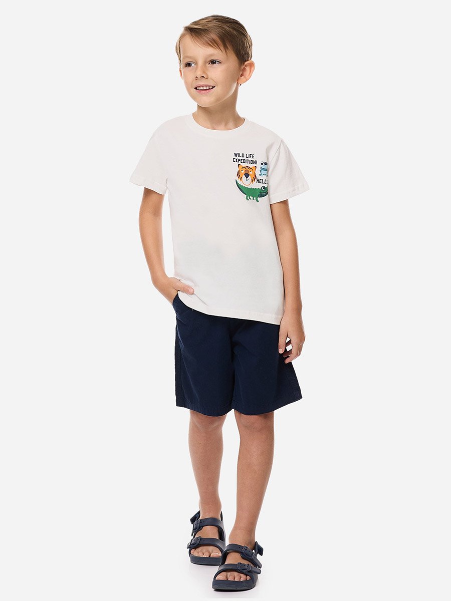 Boys Animal Graphic T-Shirt and Shorts Set