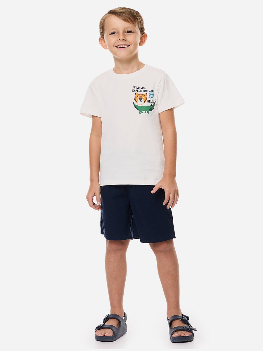 Boys Animal Graphic T-Shirt and Shorts Set