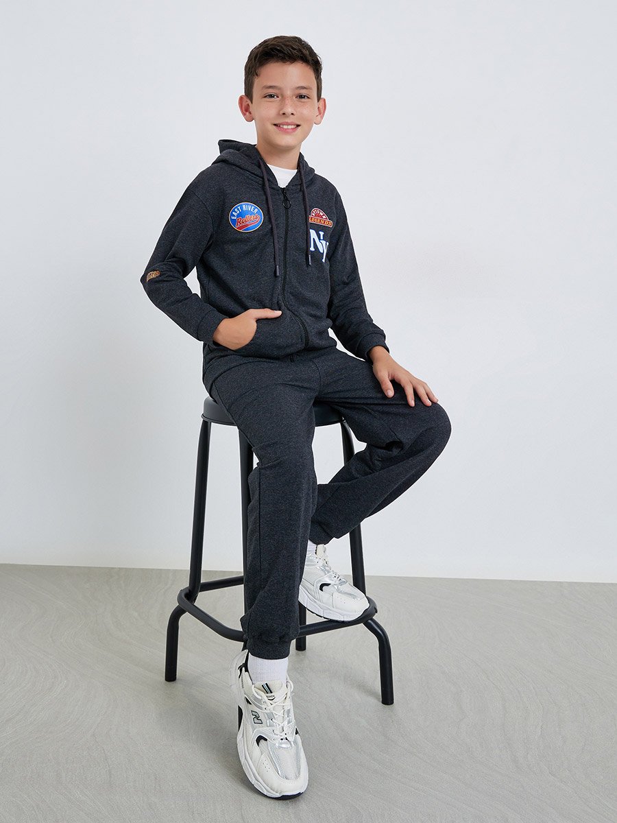 Teen Boys Zip-Up Hoodie and Joggers Set