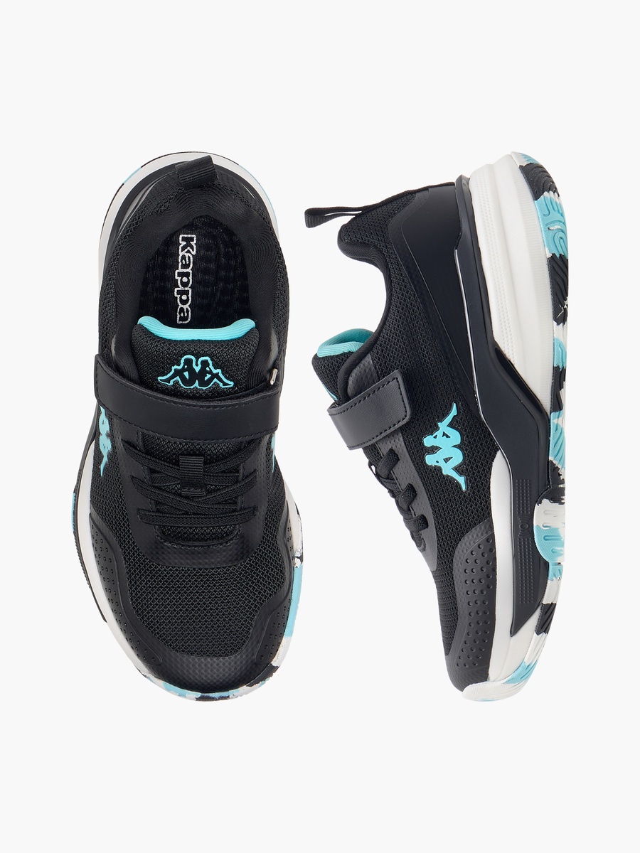 Girls Logo Print Sports Shoes with Hook and Loop Closure