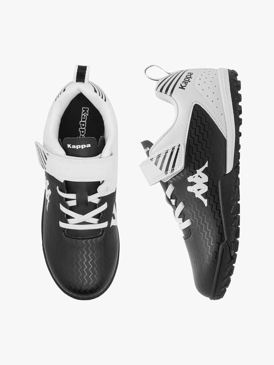 Boys Logo Print Football Shoes with Hook and Loop Closure