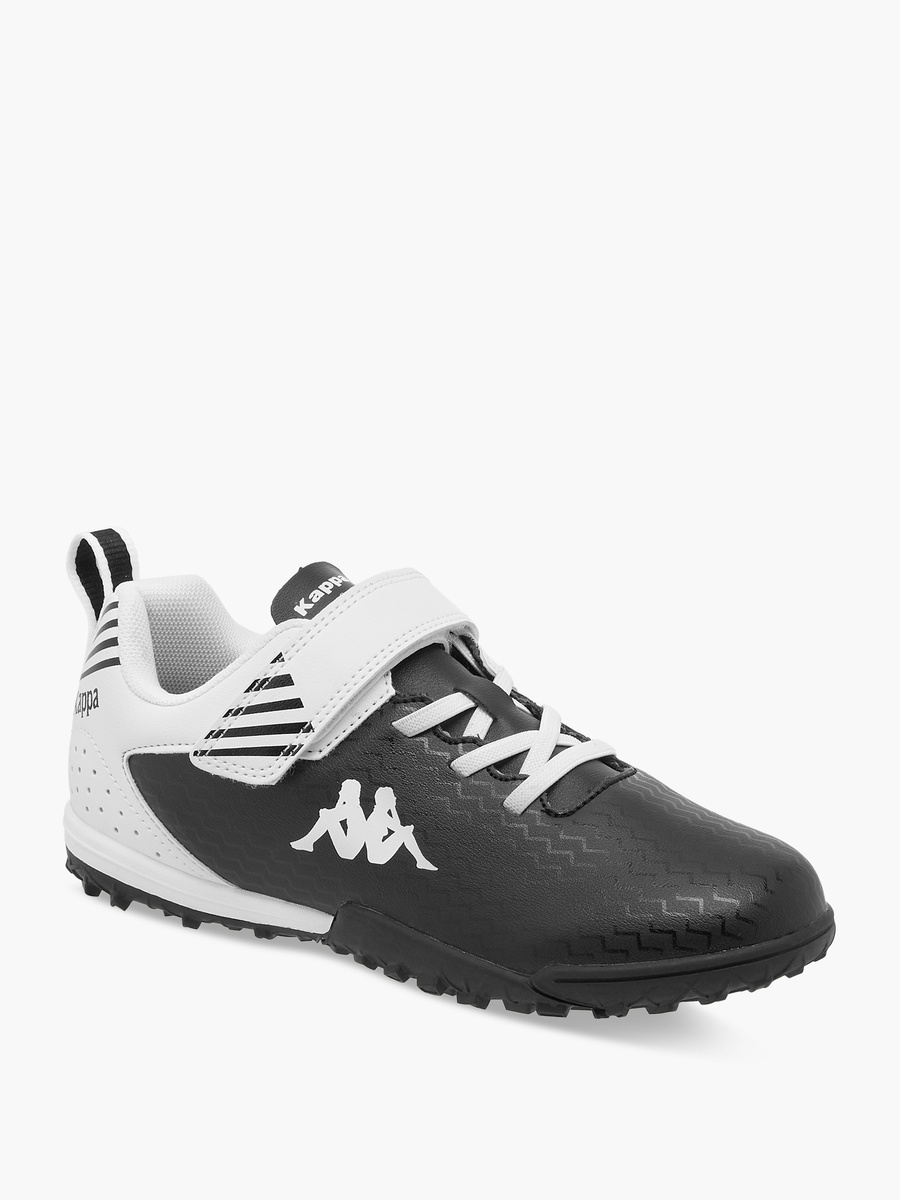 Boys Logo Print Football Shoes with Hook and Loop Closure
