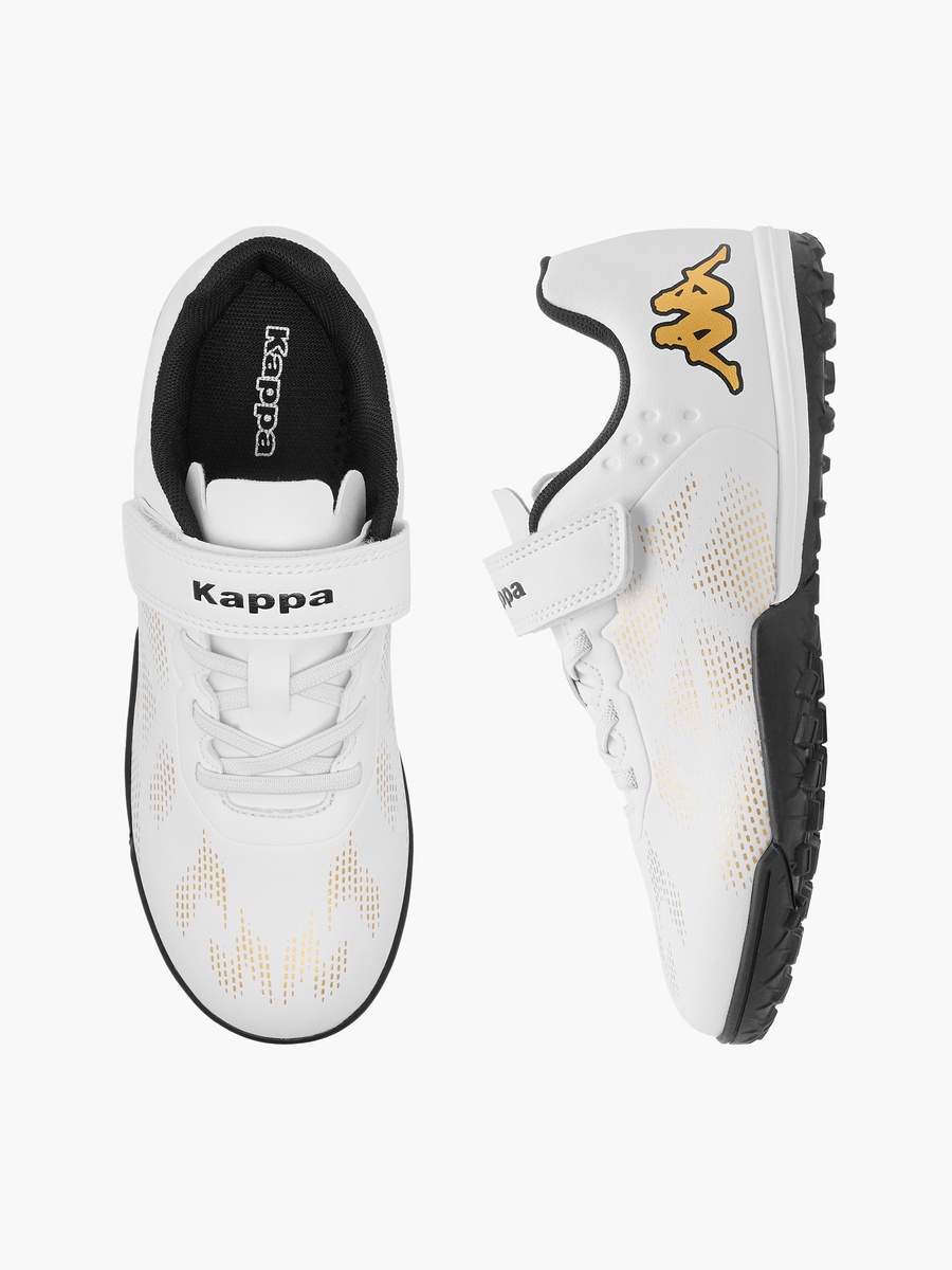 Boys Logo Print Football Shoes with Hook and Loop Closure
