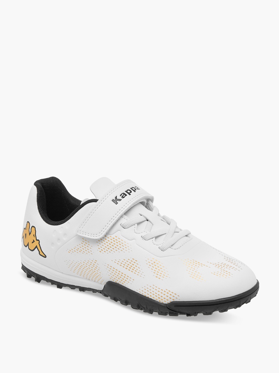 Boys Logo Print Football Shoes with Hook and Loop Closure
