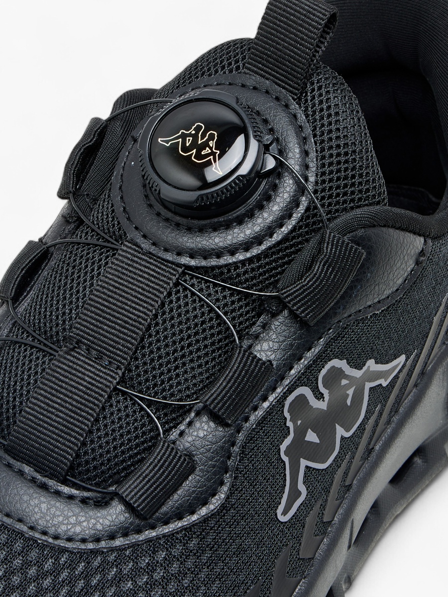 Boys Logo Print Sports Shoes with Rotating Buckle Closure