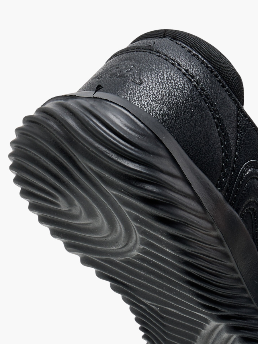 Girls Textured School Shoes with Hook and Loop Closure