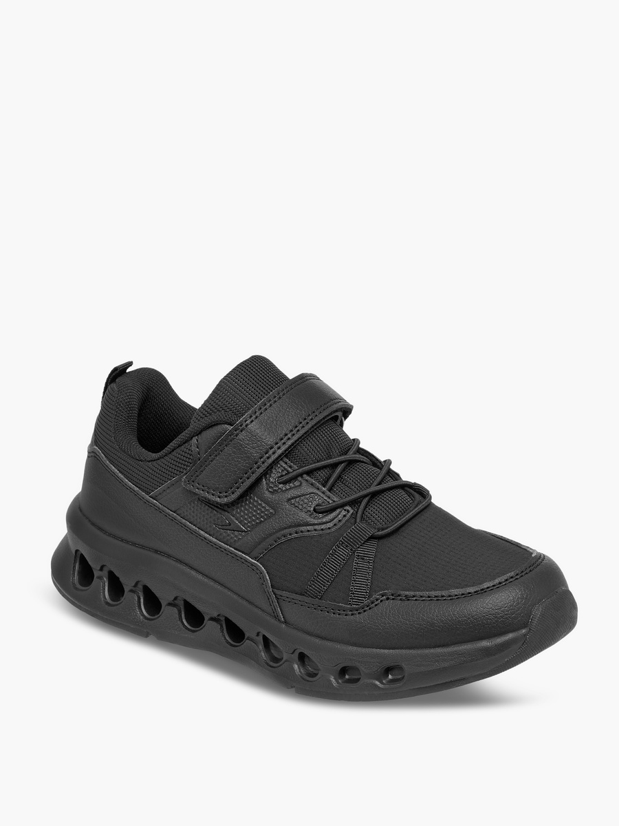Panelled Sports Shoes with Hook and Loop Closure