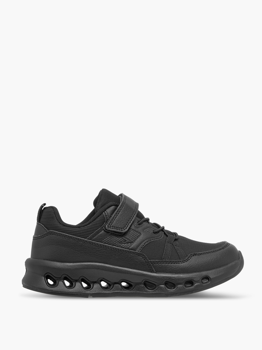 Panelled Sports Shoes with Hook and Loop Closure