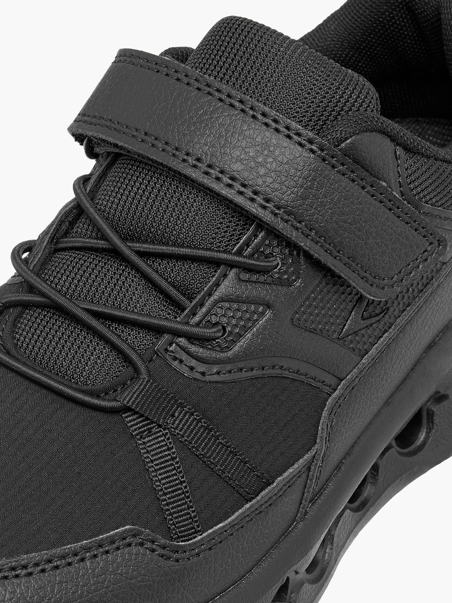 Panelled Sports Shoes with Hook and Loop Closure