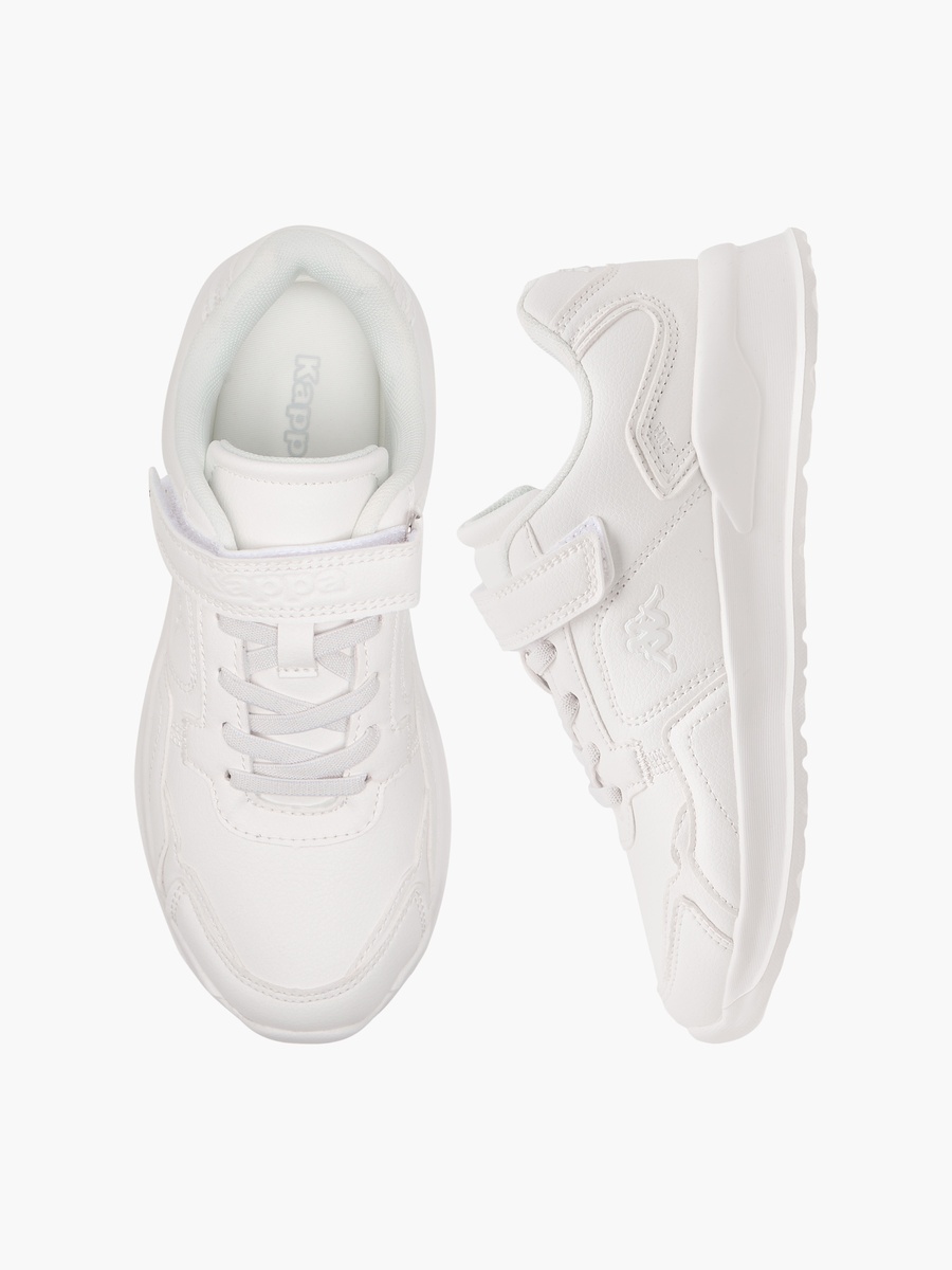 Boys Logo Detail School Shoes with Hook and Loop Closure