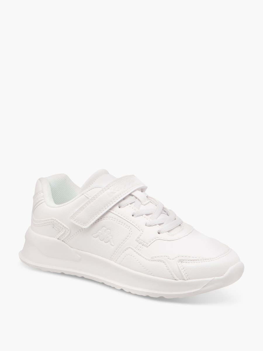 Boys Logo Detail School Shoes with Hook and Loop Closure